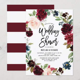 Boho Watercolor Autumn WAN Möhippa Inbjudningar