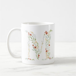 Boho Watercolor Blommigt Kaffemugg