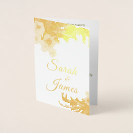 Boho Watercolor Blommigt Pampas Grass Photo Folierat Kort