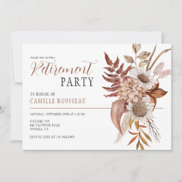 Boho Watercolor Blommigt Pension Party bjudan Inbjudningar