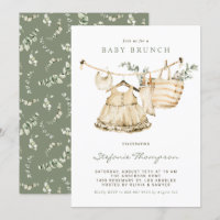 Boho Watercolor Clothesline Baby Brunch