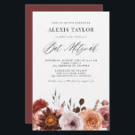 Boho Watercolor Flower Bat mitzvah Investigation<br><div class="desc">Familjen Inbjudan och vänner till ditt evenemang med anpassadets bat mitzvah inbjudan. Den har en blommigt och ett vismiskt skript. Anpassa den här bat mitzvah vattenfärgsinbjudan genom att lägga till information. Denna blommigt bat mitzvah inbjudan är perfekt för fallfladdermitzvahs.</div>