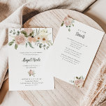 Boho Watercolor Flower Bat mitzvah med information Inbjudningar<br><div class="desc">Den här enkla,  elegant Bat mitzvah inbjudan har en boho rustic bouquet med vattenfärgblommor och grönt i neutralt skuggor av persikoterracotta och elfenben,  med mörk och manus. På inbjudningens baksida finns mer vackra blommigtar,  med utrymme för ytterligare information till dina gäster,  t.ex. mottagningsinformation,  osa och köranvisningar.</div>
