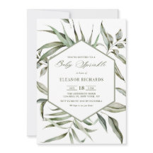 Boho Watercolor Greenery Ram Fall Baby Sprinkle