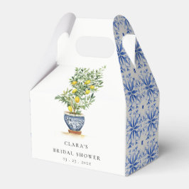 Boho Watercolor Gult Lemon Träd Möhippa Presentaskar