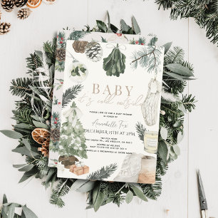 Boho Watercolor Helgdag Baby Shower Inbjudningar