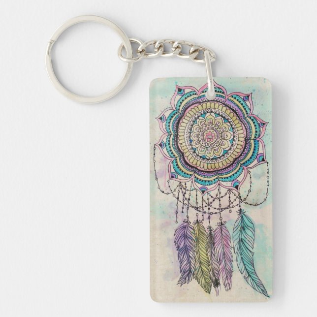 Boho Watercolor Mandala Dreamcatcher (Framsidan)