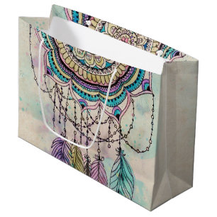 Boho Watercolor Mandala Dreamcatcher