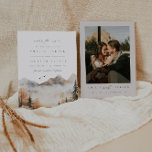 Boho Watercolor Mountain Bröllop spara datum Inbjudningar<br><div class="desc">Det här är en inbjudan till bröllop spara datum från bergsområdet som innehåller en vacker bergscen med vattenfärg och en elegant med typsnittskoppling. Redigera ordalydelsen och all färger utom färg på bergsscenen med vattenfärg. * ord "och" och "mottagning att följa" kan inte redigeras. // För matchande artiklar, gå till "SAWYER"-samlingen...</div>