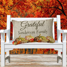 BOHO Watercolor Pumpkin Lumbarkudde