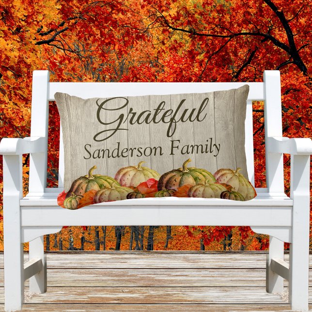 BOHO Watercolor Pumpkin Lumbarkudde (Skapare uppladdad)