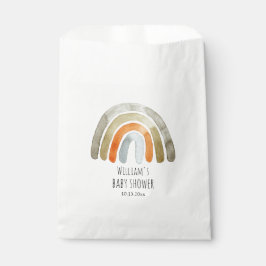 Boho Watercolor Rainbow Baby Shower