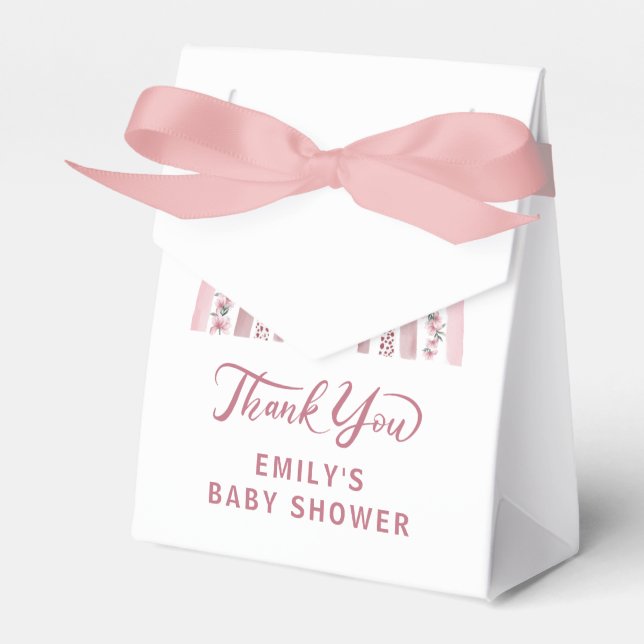 Boho Watercolor Rainbow Girl Presentaskar (Framsidan Sidan)