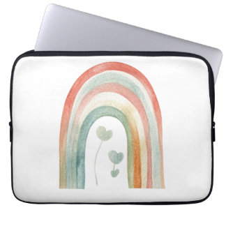 Boho Watercolor Rainbow Laptop Fodral