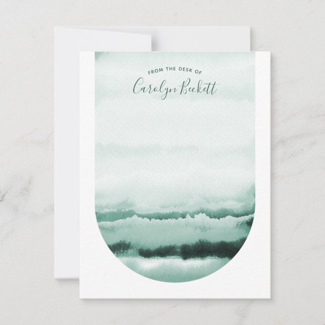 Boho Watercolor Tie-Dye Anpassningsbar Stationery  (Framsida)