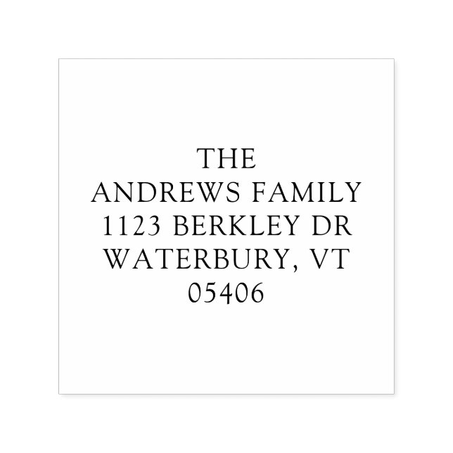 Boho Watercolor Träd Returadress Självfärgande Stämpel (Design)