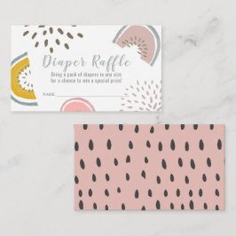 Boho Watermelon Baby Shower Raffle Tilläggskort