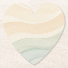 Boho Waves Design Underlägg Papper