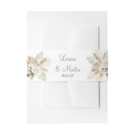 Boho Wedding Belly Band För Inbjudningskort