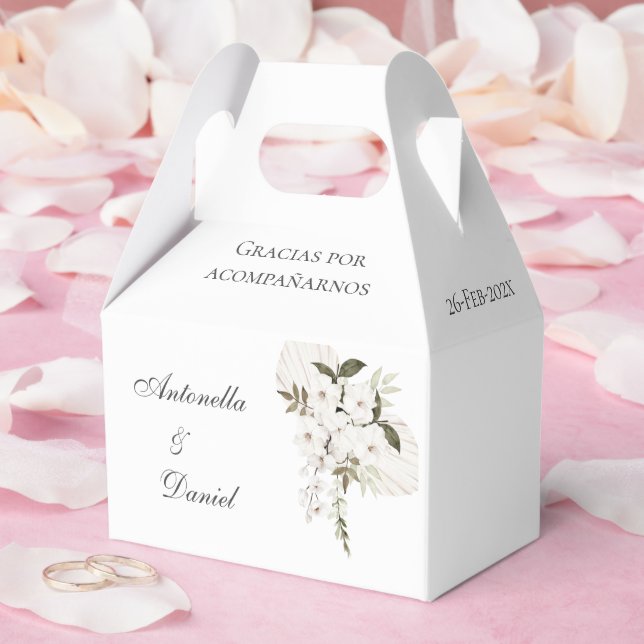 Boho Wedding Favor Boxes Presentaskar (Bröllop)