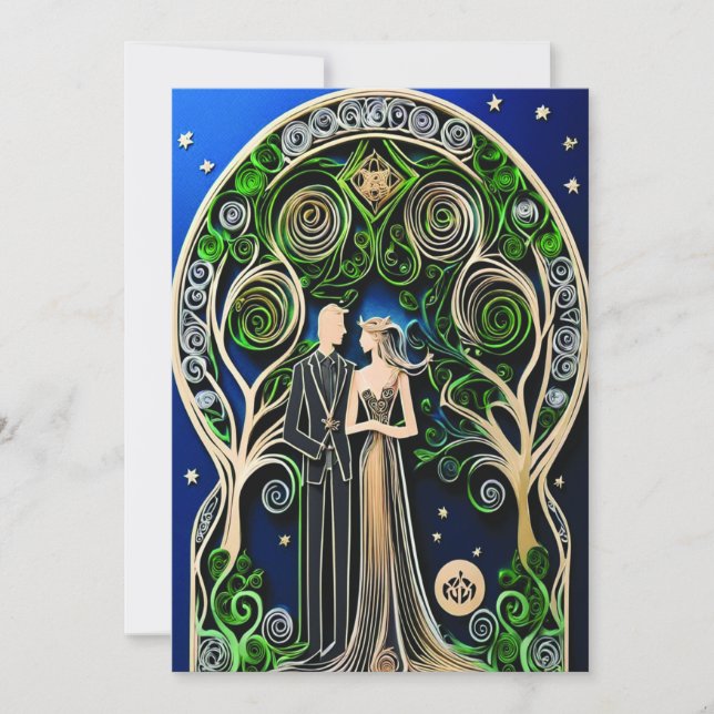 Boho Wedding-inbjudan Inbjudningar (Framsida)