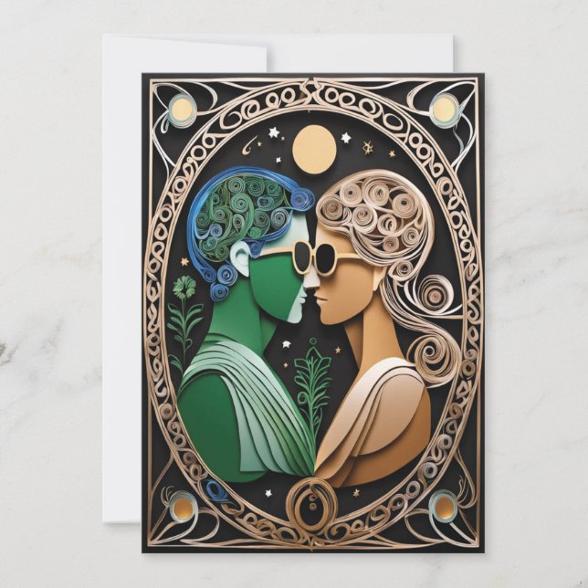 Boho Wedding-inbjudan Inbjudningar (Framsida)