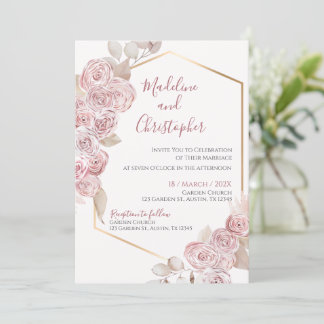 Boho Wedding Invitation Inbjudningar