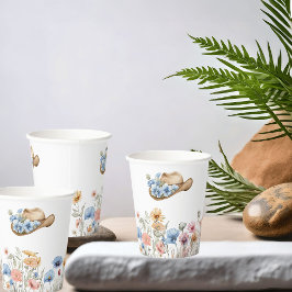 Boho Western Cowboy Hat och Wildblommor