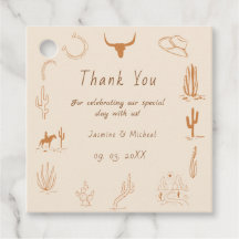 Boho Western Cowboy Illustration Bröllop