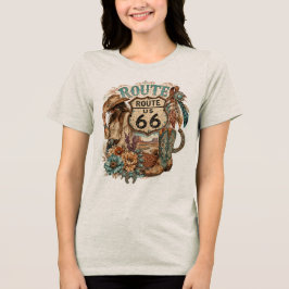 Boho Western Cowgirl Mother Road Kläder T Shirt