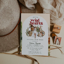 Boho Western Desert | INBJUDNINGSKORT FÖR MÖHIPPAN