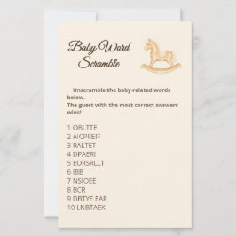 Boho Western Rocking Horse Baby Ord-skam