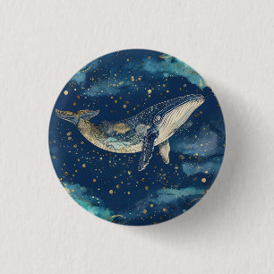 Boho Whale Mandala Knapp