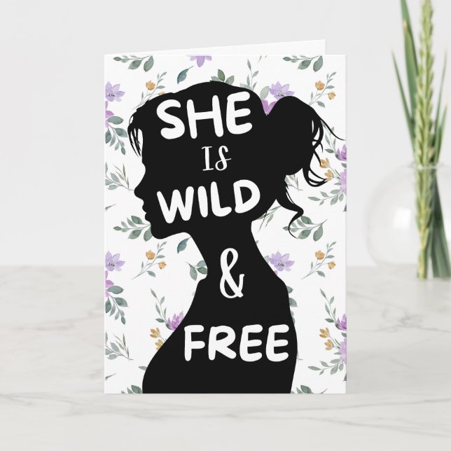 Boho Whimsical Greeting Card Kort (Framsida)