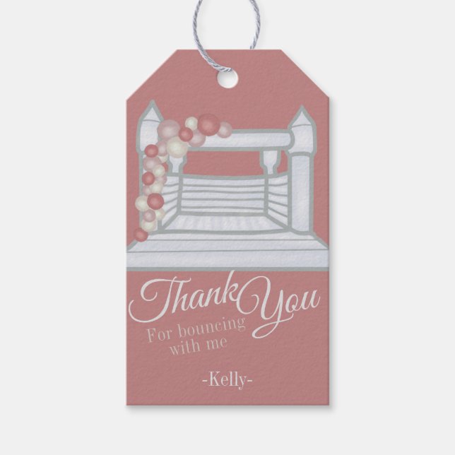 Boho White Bounshus House Presentetikett (Framsidan)