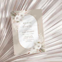 Boho White Dried Blommigt Möhippa