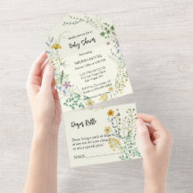 Boho WildblomBaby Shower