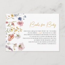 Boho WildblomBaby Shower Bokar för Baby