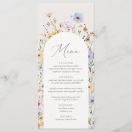 Boho WildblomBaby Shower Meny