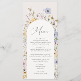 Boho WildblomBaby Shower Meny
