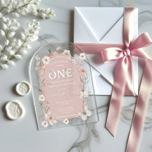 Boho WildblomBlommigt Baby Birthday