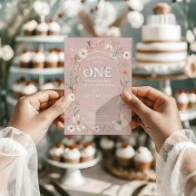 Boho WildblomBlommigt Baby Birthday