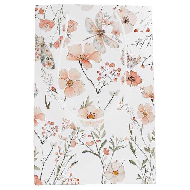 Boho WildblomBlommigt Butterfly (Framsidan)