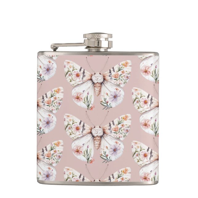 Boho WildblomBlommigt Butterfly Fickplunta (Framsidan)
