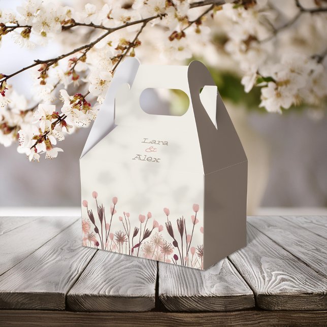 Boho WildblomBröllop Presentaskar (Skapare uppladdad)