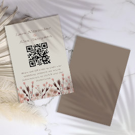 Boho WildblomBröllop Tilläggskort