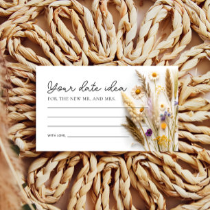 Boho WildblomDatum NattIdéer Tilläggskort