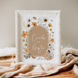 Boho WildblomFairy Kort- och presentkort Poster