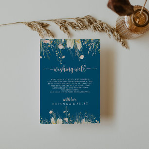 Boho Wildblomflodens flotta Bröllop Wishing-brunn Tilläggskort