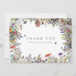 Boho WildblomGarden White - tackkort Tack Kort